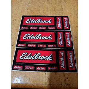 21 Edelbrock Sticker Decals Variety of Sizes Car Race Hot Rod Rat Rod Classic